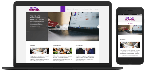 Milton Training - Web Design Greenock - Screenshots