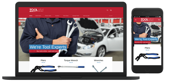 The Tool Van - eCommerce Web Design Glasgow - Screenshots